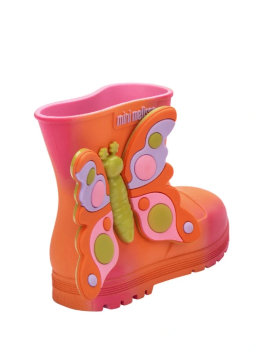 Kids butterfly rain boots